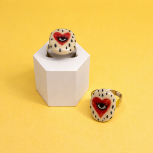 Anillo Corazón Ojo